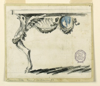 Drawing, Design for a Console Table