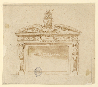 Drawing, Design for Mantelpiece