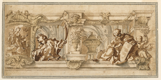 Drawing, Design for a Ceiling Frieze