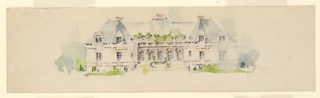 Drawing, Elevation of Mansion