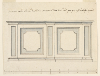 Drawing, Design for a Dado