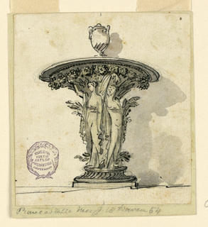 Drawing, Design for a Table Ornament