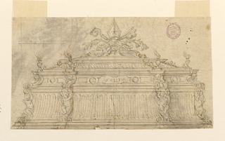 Drawing, Design for a Bishop’s Sarcophagus