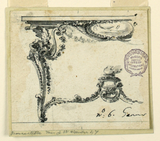 Drawing, Design for a Console Table