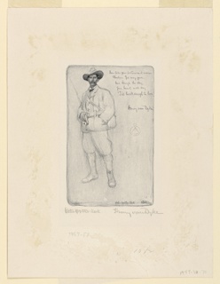 Print, Trial proof: Portrait of Henry van Dyck