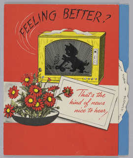 Greeting Card, Television Get Well Card