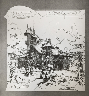 Photograph, Exterior of Castel d'Orgeval, Rear Facade