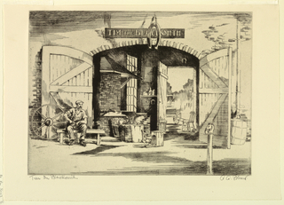 Print, Tim the Blacksmith