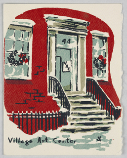 Greeting Card, Christmas Card: Village Art Center