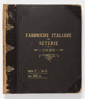Sample Book, Fabbriche Italiane di Seterie, Como, Serie C Vol. 1 DAL 1322 AL Couleur