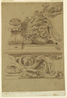 Drawing, Project for Entablature and Pediment