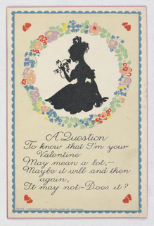 Greeting Card, Greeting Card: A Question, To know that I'm your Valentine