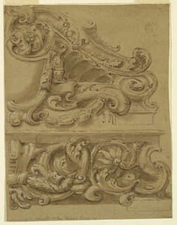 Drawing, Project for an Entablature and Pediment