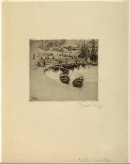 Print, Landing Place, Leghorn