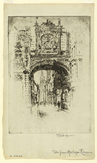 Print, Gros Horloge, Rouen