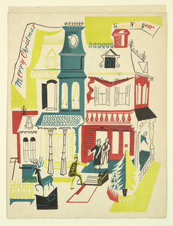 Print, Christmas Card, 1945