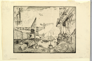 Print, Cranes at Duisburg