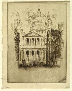 Print, St. Paul's, Fleet Street, London