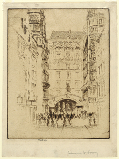 Print, Entrance to the Savoy Hotel