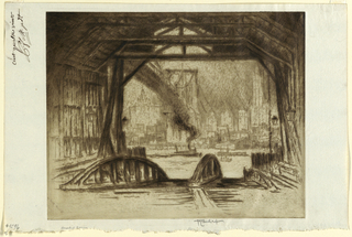Print, The Deserted Ferry