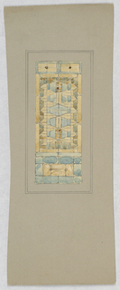 Drawing, Design for stained glass