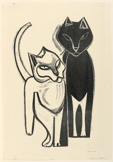 Print, Two Cats