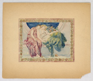 Drawing, Design for stained glass