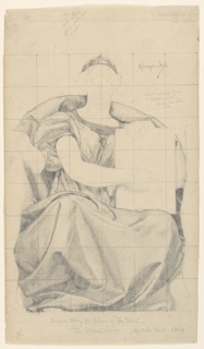 Drawing, Study for "The State," "The Reign of the Law," Appellate Division Court House, New York, NY
