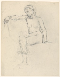 Drawing, Study for "Astronomy," "The Sciences," Library of Congress, Washington D.C.