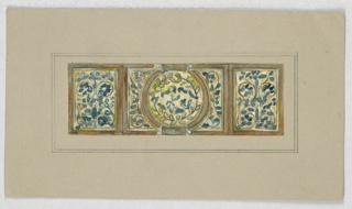 Drawing, Design for stained glass