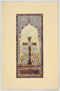 Drawing, Design for stained glass