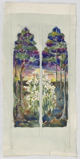 Drawing, Design for Stained Glass Window