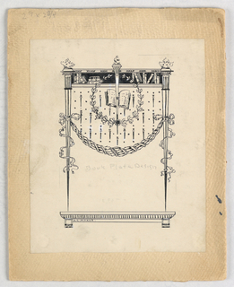 Drawing, Design for Book Plate