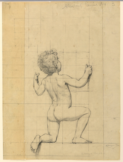 Drawing, Study for "Genius," "The Arts," Library of Congress, Washington D.C.