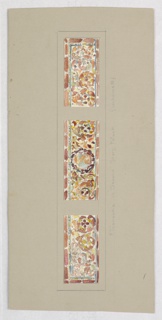 Drawing, Design for stained glass