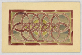 Drawing, Design for stained glass