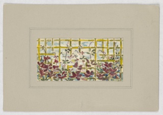 Drawing, Design for stained glass