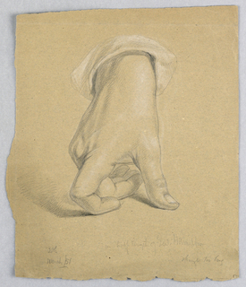 Drawing, Study of Right Hand of Alexander Hamilton