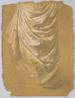 Drawing, Drapery Study for "Martha Reproved"