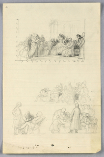 Drawing, Study for "Scientific Group"