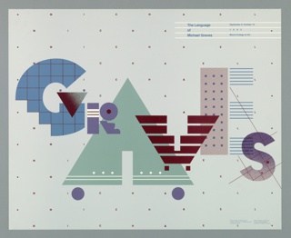 Poster, The Language of Michael Graves