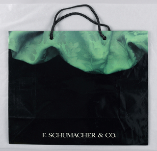 Shopping Bag, F. Schumacher & Co.:  Green Brocade