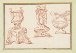 Drawing, Three urns