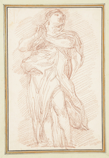 Drawing, St. Mary of Egypt from St. Peter's colonnade