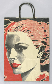Shopping Bag, Faces of a Man and a Woman, Bloomingdale's, New York, NY