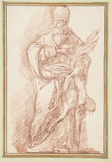 Drawing, St. Stephen from façade of S. Silvestro in Capite