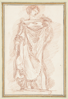 Drawing, Standing male figure in chiton