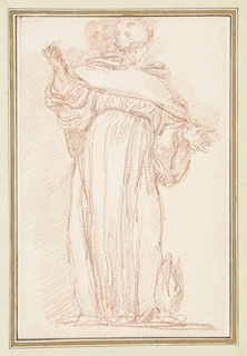 Drawing, St. Bernard from St. Peter's colonnade