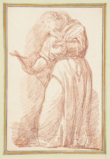 Drawing, St. Francis from façade of S. Silvestro in Capite