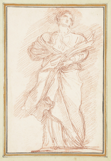 Drawing, St. Lucy from St. Peter's colonnade